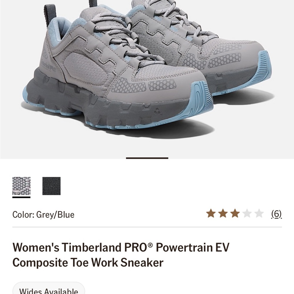 Timberland PRO Women's Grey and Blue Sneakers